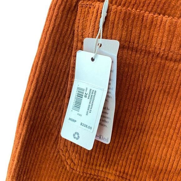 Favorite Daughter Terracotta Corduroy Pants Mischa High Waist Wide Leg NWT 28 - Picture 4 of 10